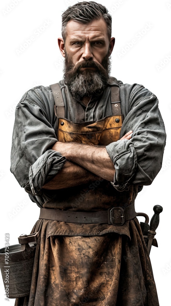 Obraz premium Blacksmith Male Isolated