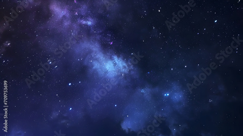 Night sky - Universe filled with stars, nebula and galaxy © john