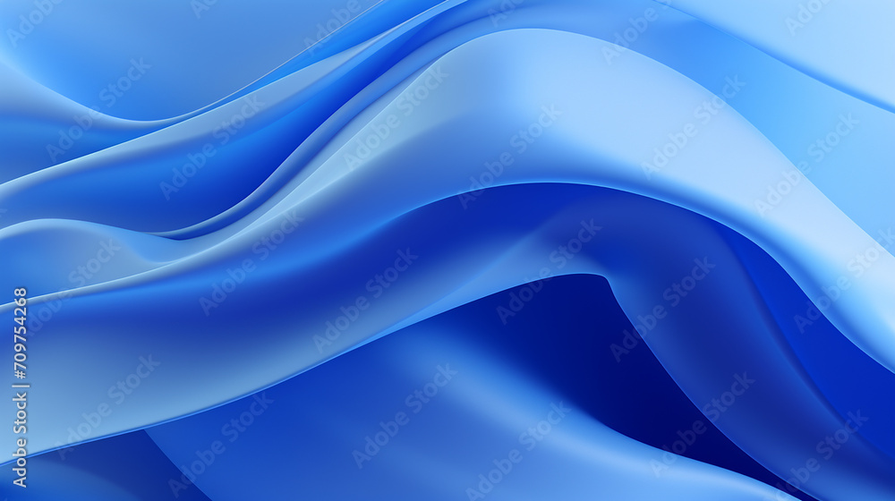 Obraz premium abstract blue background with curve 3d rendering