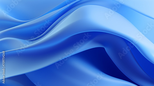 abstract blue background with curve 3d rendering