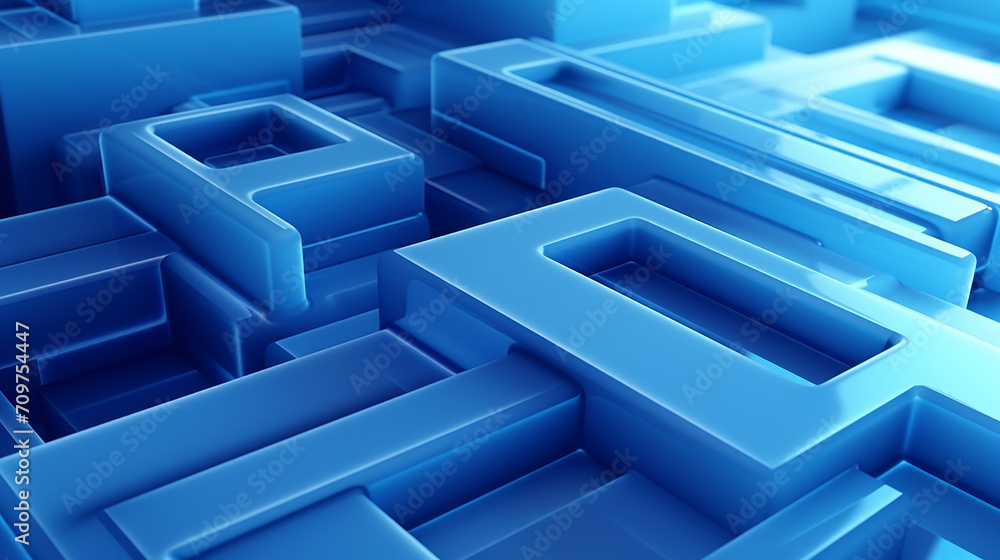 abstract blue background with square 3d rendering abstract blue background with square 3d rendering