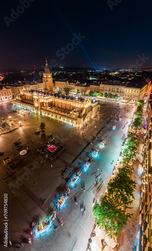 Krakowski Rynek nocą