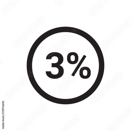 3 percentage icon 