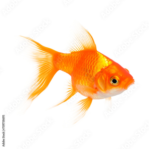 Goldfish. Isolated on transparent background  PNG