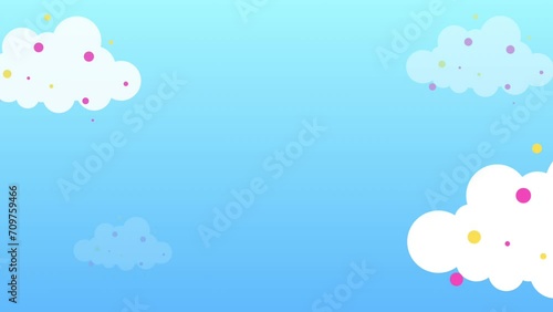 blue sky cute welcome intro present video