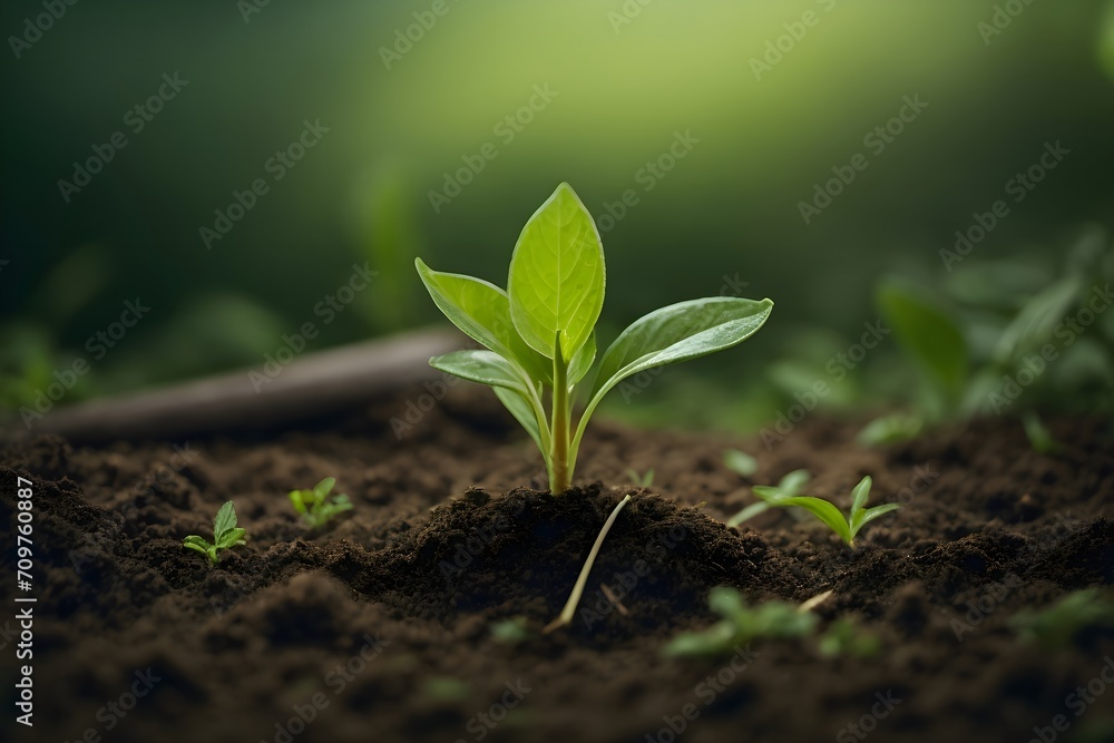 Fototapeta premium young green plant