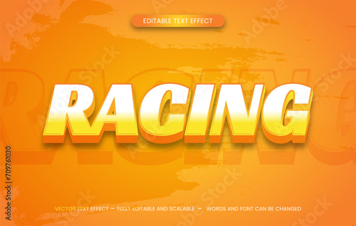 Arafed text effect with a racing theme suitable for creating dynamic and eye-catching designs for race events, sports promotions, and high-energy marketing materials.