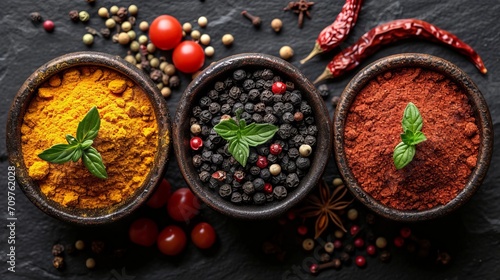Food spice on a table in a bowl, product photo  photo