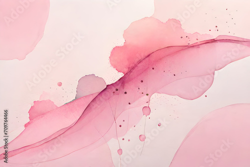 abstract pink watercolor stain
