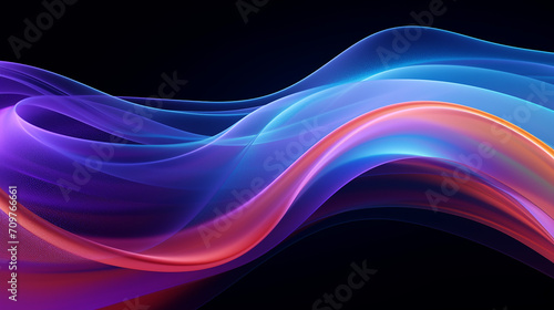 abstract colorful background with abstract shape glowing 3d render