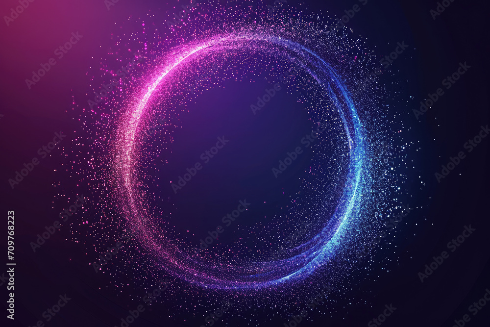 Obraz premium Digital tunnel through which data travels