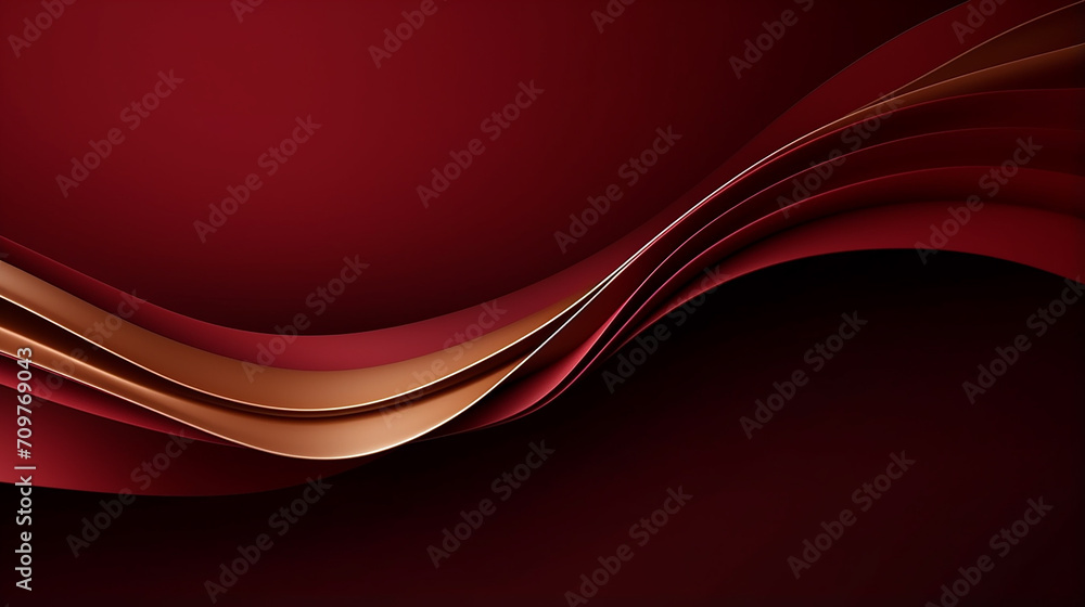 abstract 3d modern luxury banner design template golden wave with maroon background abstract 3d modern luxury banner design template golden wave with maroon background