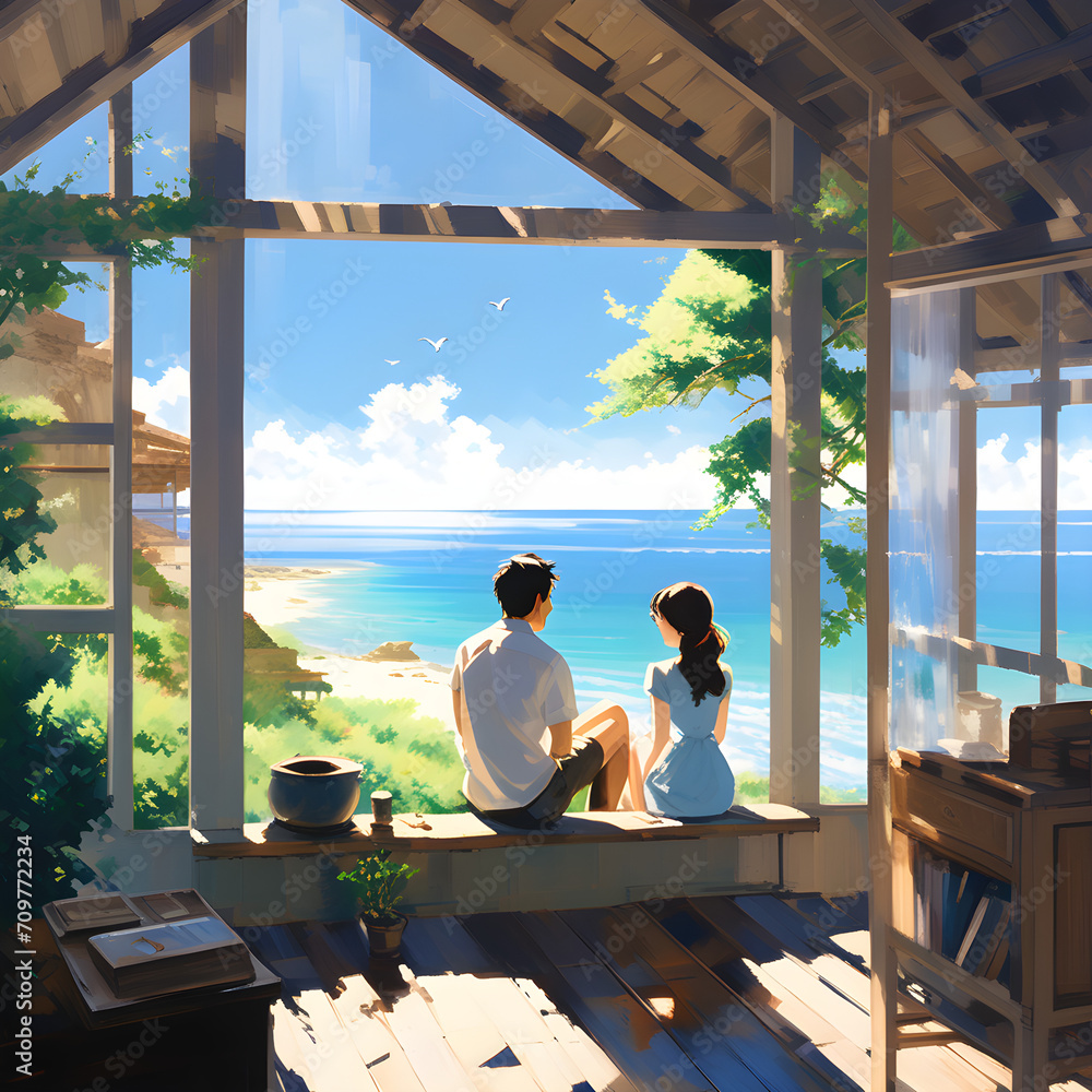 Old Cabin Ocean View Couple