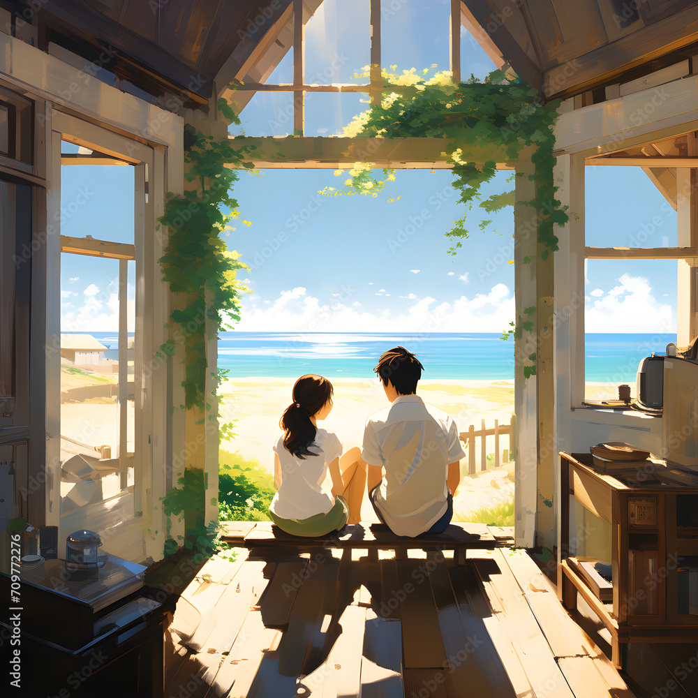 Old Cabin Ocean View Couple