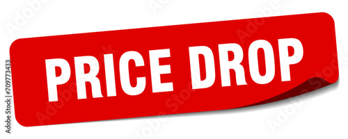 price drop sticker. price drop label