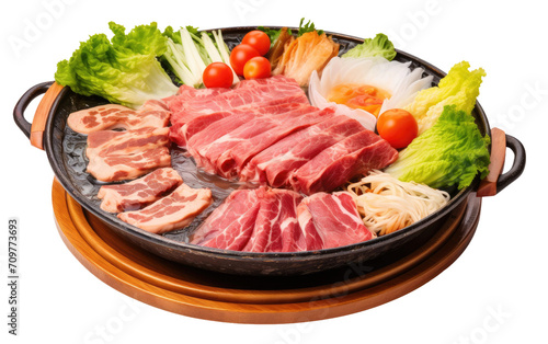 Shabu Shabu isolated on transparent Background