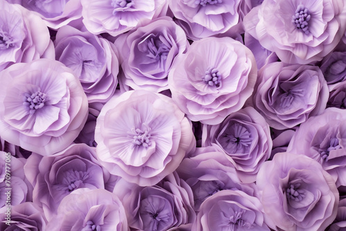 Elegant Light Purple Lisianthus Flower Background