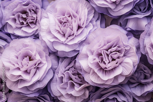 Elegant Light Purple Lisianthus Flower Background © Robin