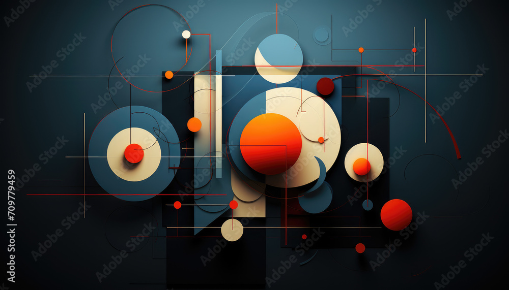 Obraz premium Abstract modern geometric design