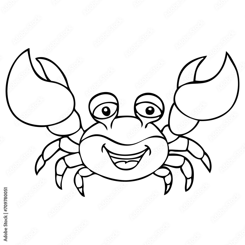 crab line vector illustration crab line vector illustration
