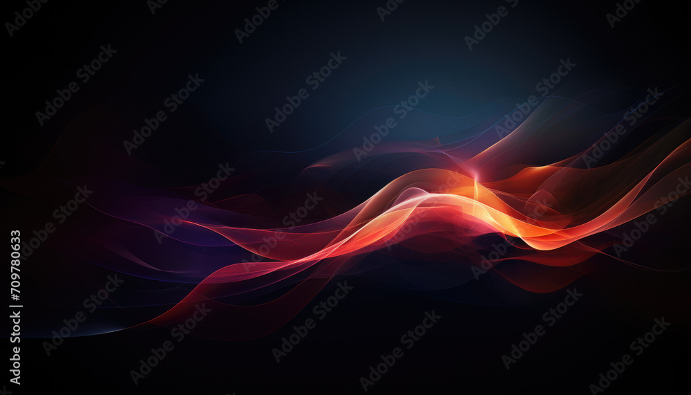 Fototapeta premium Futuristic abstract coloured wavy forms background