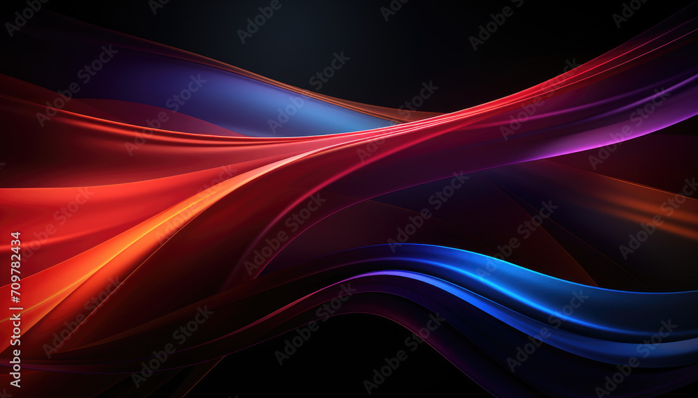 Fototapeta premium Futuristic abstract coloured wavy forms background