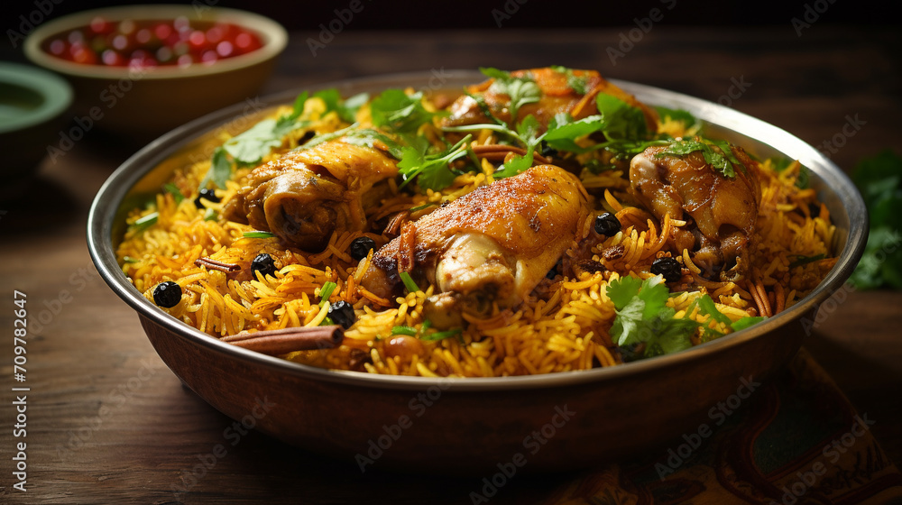 flying Chicken biryani Spicy Indian Hyderabadi biryani flying Chicken biryani Spicy Indian Hyderabadi biryani