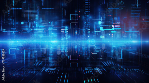 Abstract Network Background. Abstract high tech digital technology background. Technology Network Background.