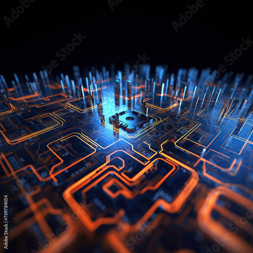 Abstract Network Background. Abstract high tech digital technology background. Technology Network Background.