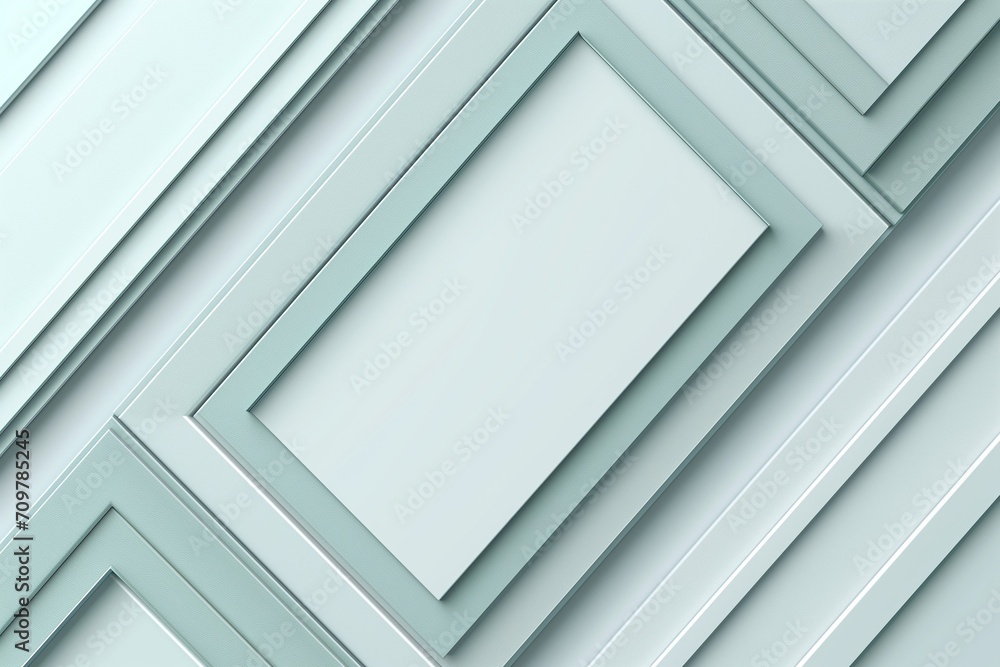 Stylish wallpaper with a modern feel, an abstract design of overlapping geometric shapes in shades of cool blues and greys. Generative AI Stylish wallpaper with a modern feel, an abstract design of overlapping geometric shapes in shades of cool blues and greys. Generative AI