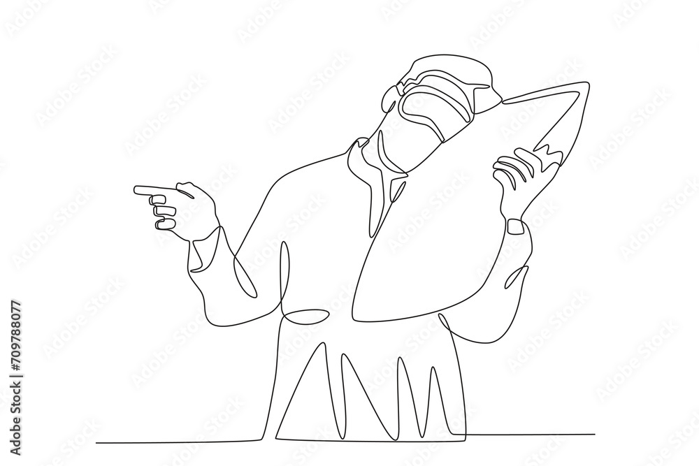A man sleeping while pointing at his friend A man sleeping while pointing at his friend