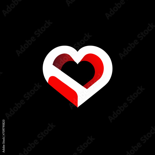 Free Download valentine day love heart logo design - GFXLoad