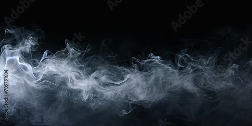 Enigmatic smoke swirls. Captivating abstract composition with black and white motion evoking mysterious and ethereal atmosphere perfect for artistic wallpaper and creative designs