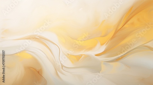 A pristine white canvas hosts a spectacle of golden fluid, forming an abstract background that shimmers in HD brilliance.