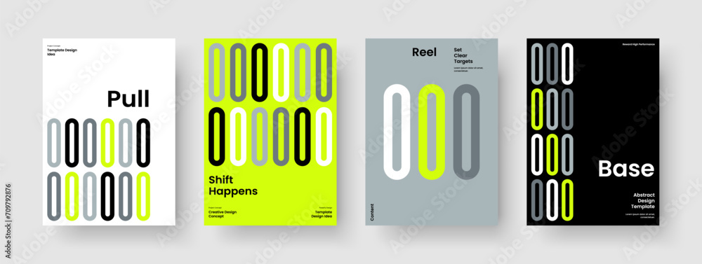 Obraz premium Isolated Book Cover Design. Abstract Banner Template. Modern Report Layout. Poster. Brochure. Flyer. Business Presentation. Background. Brand Identity. Magazine. Journal. Catalog. Portfolio