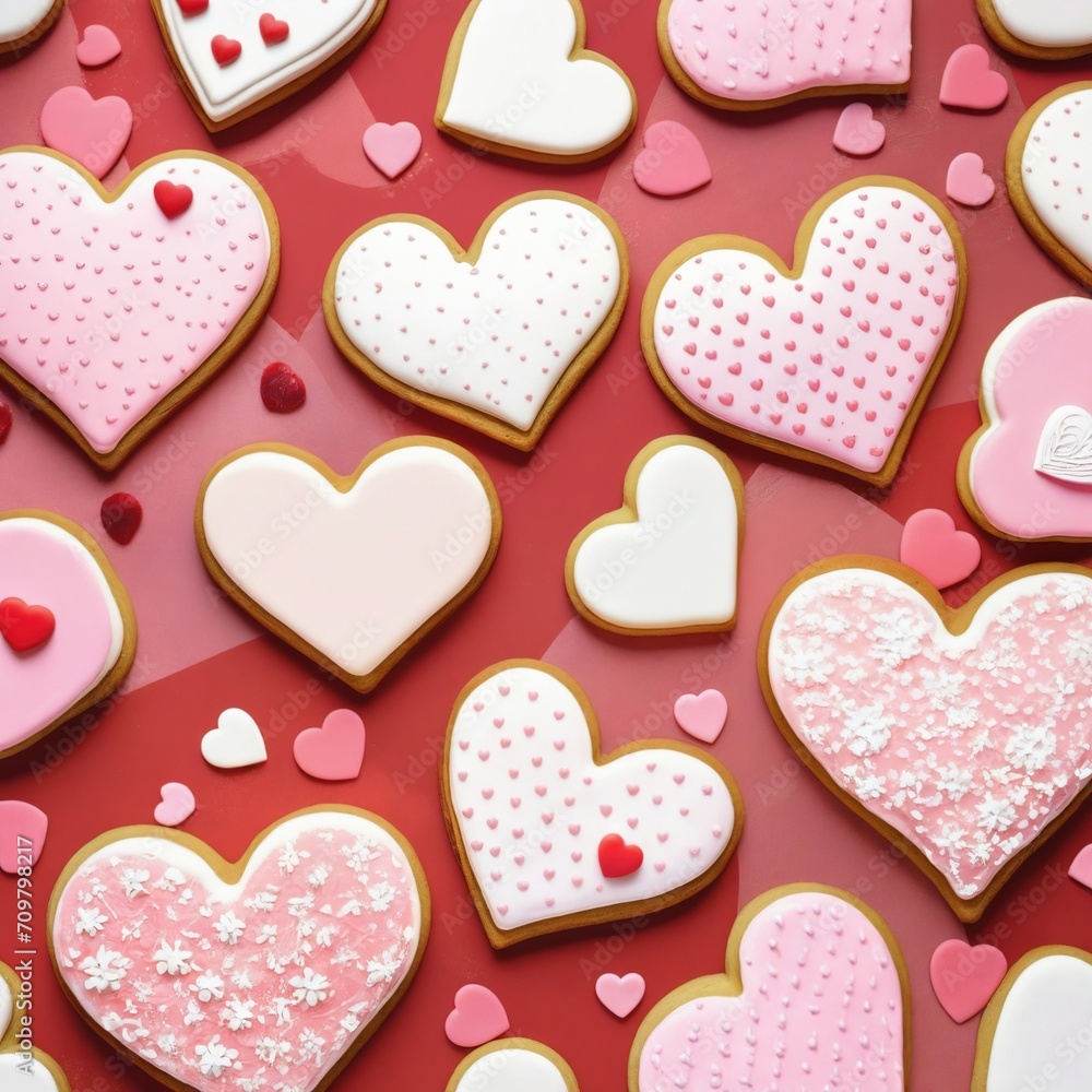Heart shaped desserts - Valentine's Day theme