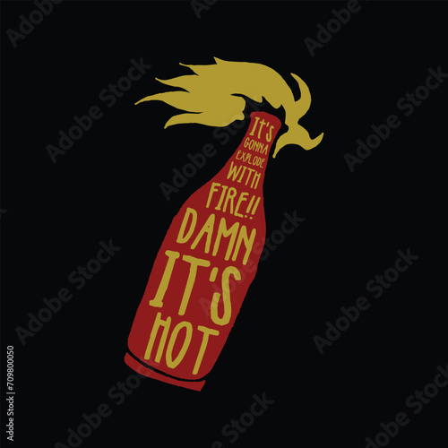 Fiery Rebellion Vector Illustration