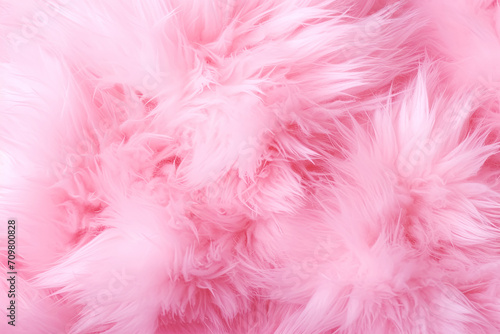Pink fluffy texture background. Generative Ai