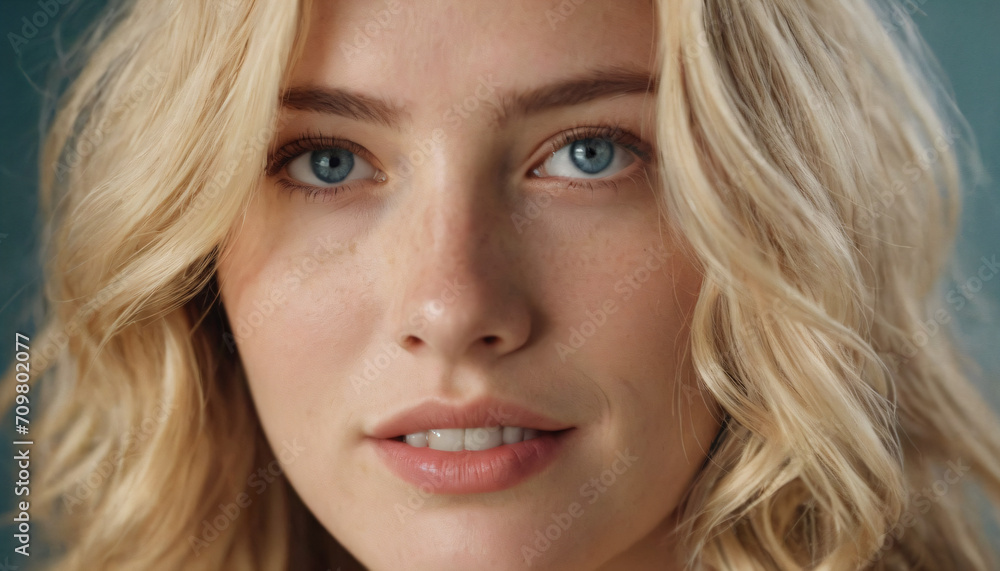 Young Blonde Woman with Subtle Freckles and Soft Smile - Elegant Headshot Young Blonde Woman with Subtle Freckles and Soft Smile - Elegant Headshot