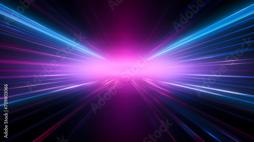 Abstract geometric lines background, technological lines background and light effects, 3D rendering