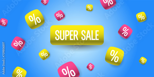 An image to advertise the sale. Poster for advertising discounts. Vector graphics.