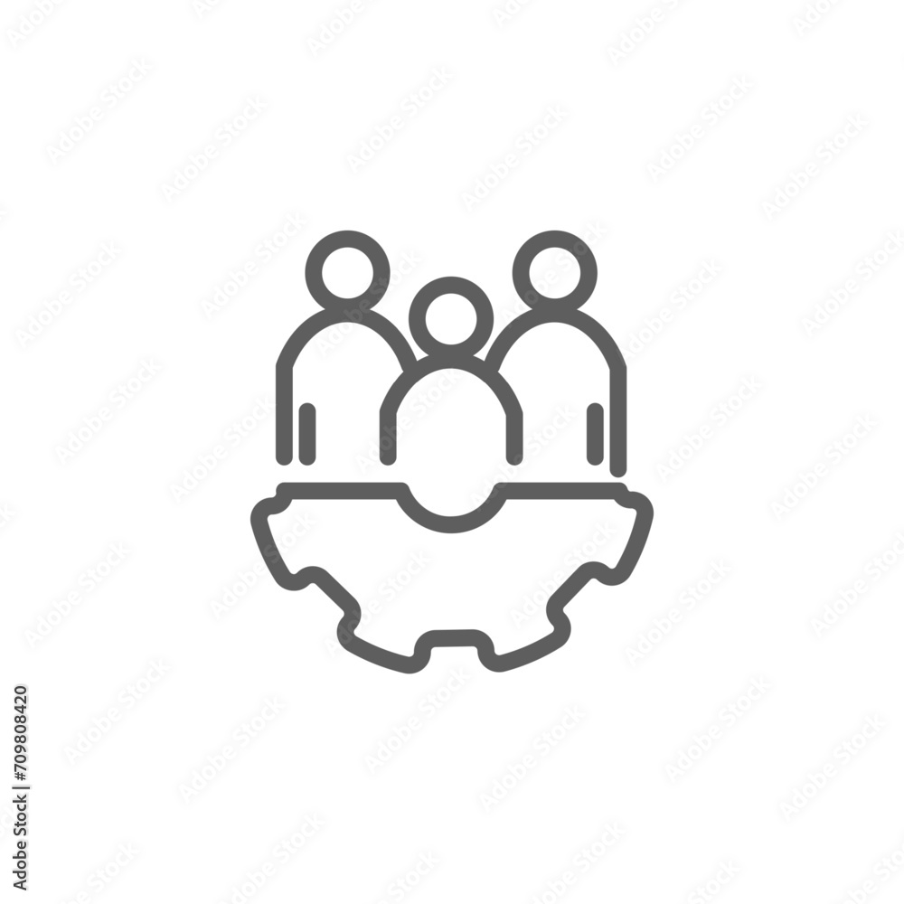 staffing outline icon pixel perfect for website or mobile app staffing outline icon pixel perfect for website or mobile app