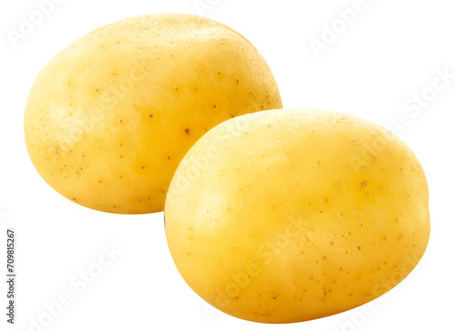 Canvastavla composição com batatas cruas isolado em fundo transparente