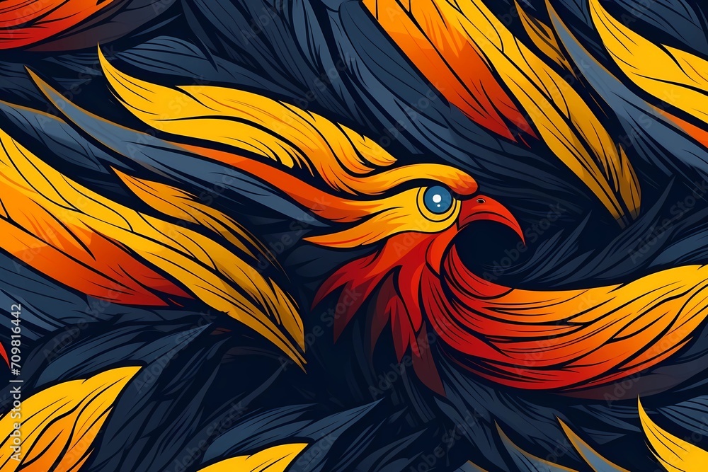 Fototapeta premium bird feathers background pattern, banner, wings background picture, seamless background