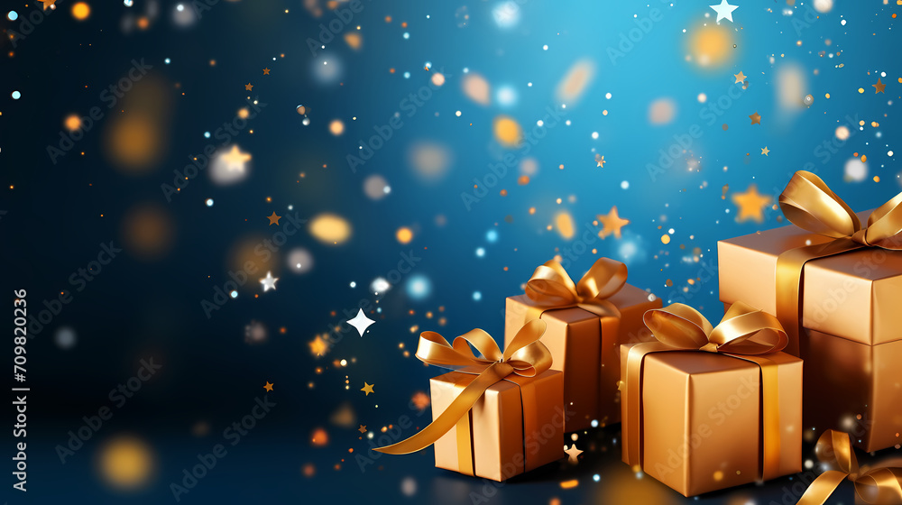 Gift box background with copy space for Christmas gifts, holidays or birthdays Gift box background with copy space for Christmas gifts, holidays or birthdays