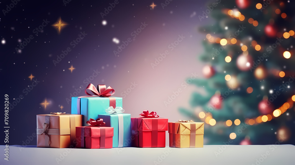 Gift box background with copy space for Christmas gifts, holidays or birthdays Gift box background with copy space for Christmas gifts, holidays or birthdays