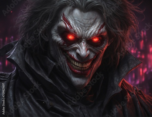 scary halloween vampire