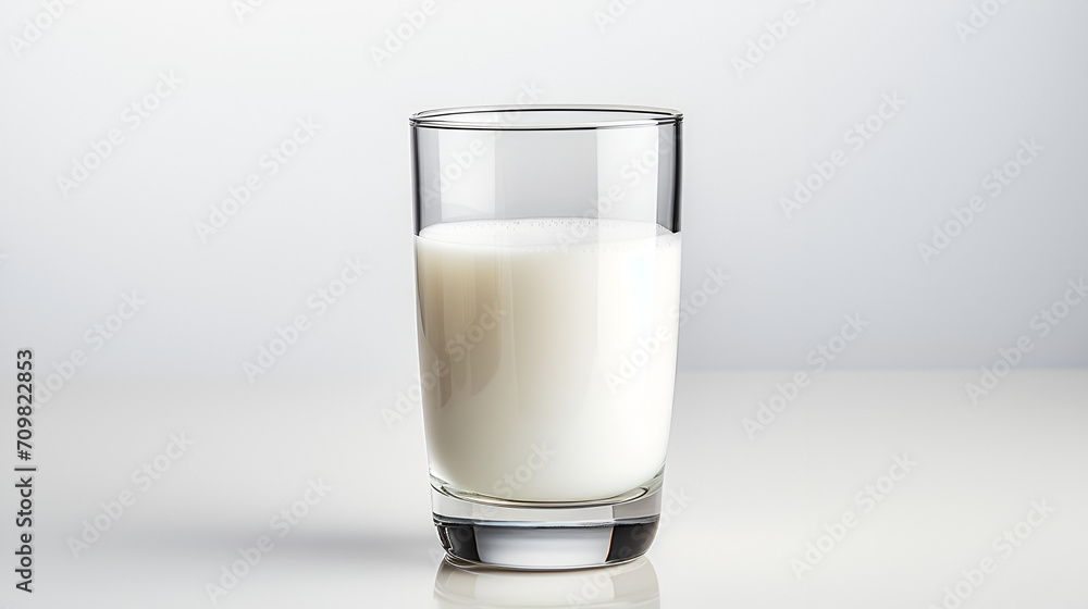 fresh milk in cilinder glass in white background fresh milk in cilinder glass in white background