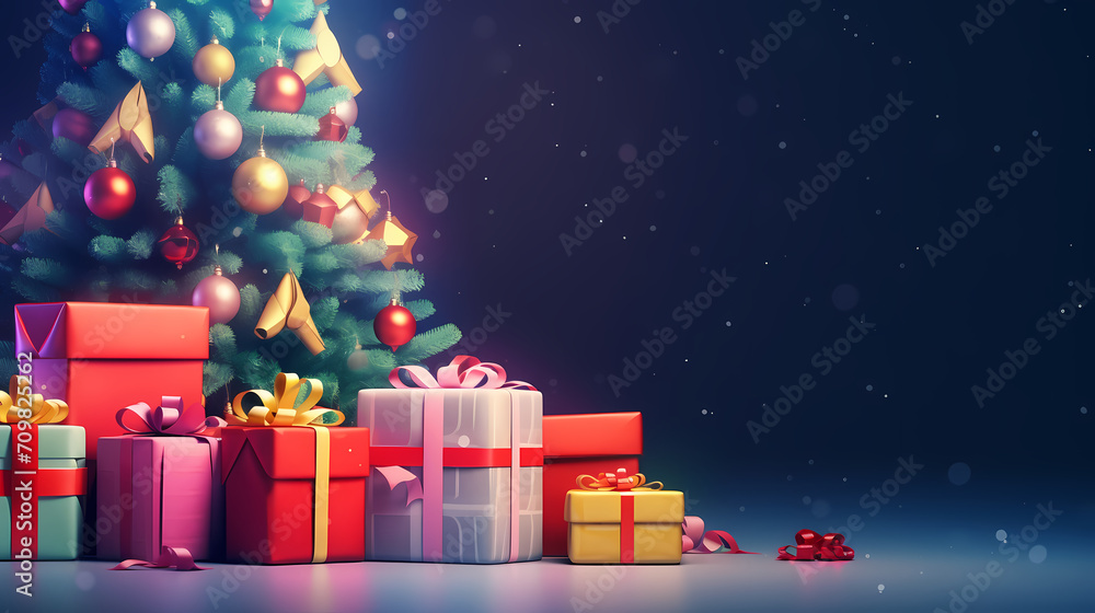 Gift box background with copy space for Christmas gifts, holidays or birthdays Gift box background with copy space for Christmas gifts, holidays or birthdays