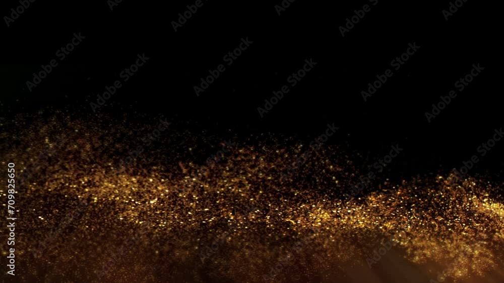 Super Slow Motion Shot of Festive Golden Glittering Background at 1000fps. Super Slow Motion Shot of Festive Golden Glittering Background at 1000fps.